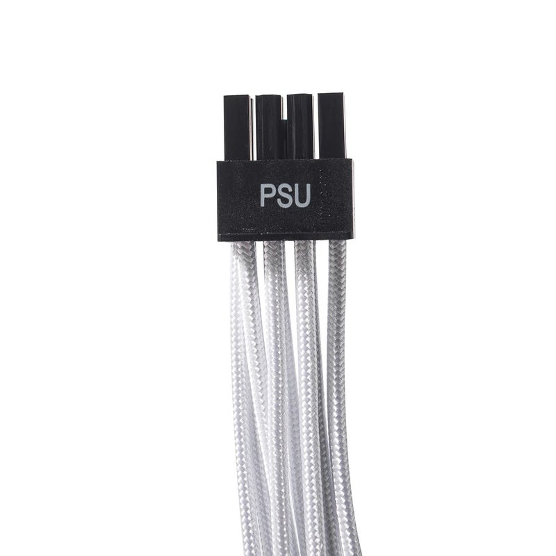 Certusfun PCIE Cable for Corsair, 65CM Male to Male 8 Pin to 6+2 Pin GPU Power Cable for Thermaltake, ARESGAME Modular Power Supply (25'') (3-Pack White 16AWG) - Image 3